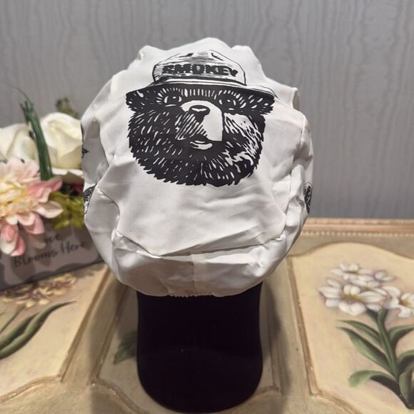 Vintage Smokey the Bear Smokey Signals Lightweight Packable Elastic Back Cap Hat - Picture 9 of 16